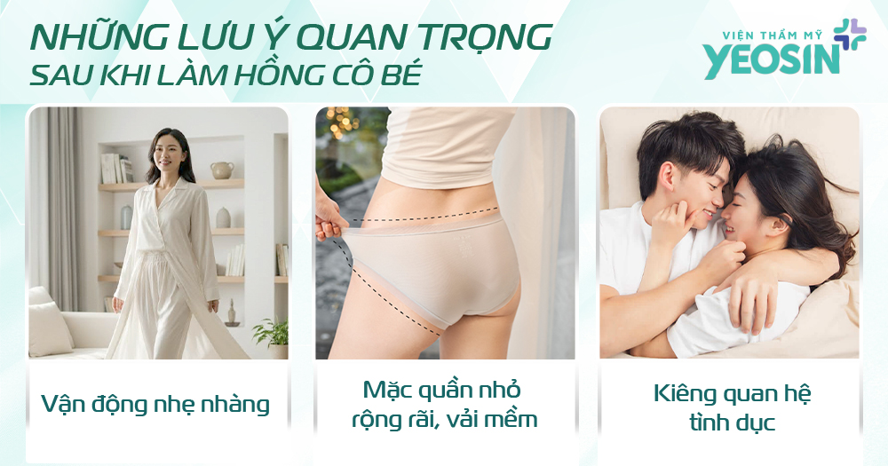 Những lưu ý quan trọng sau khi làm hồng cô bé bạn nên biết