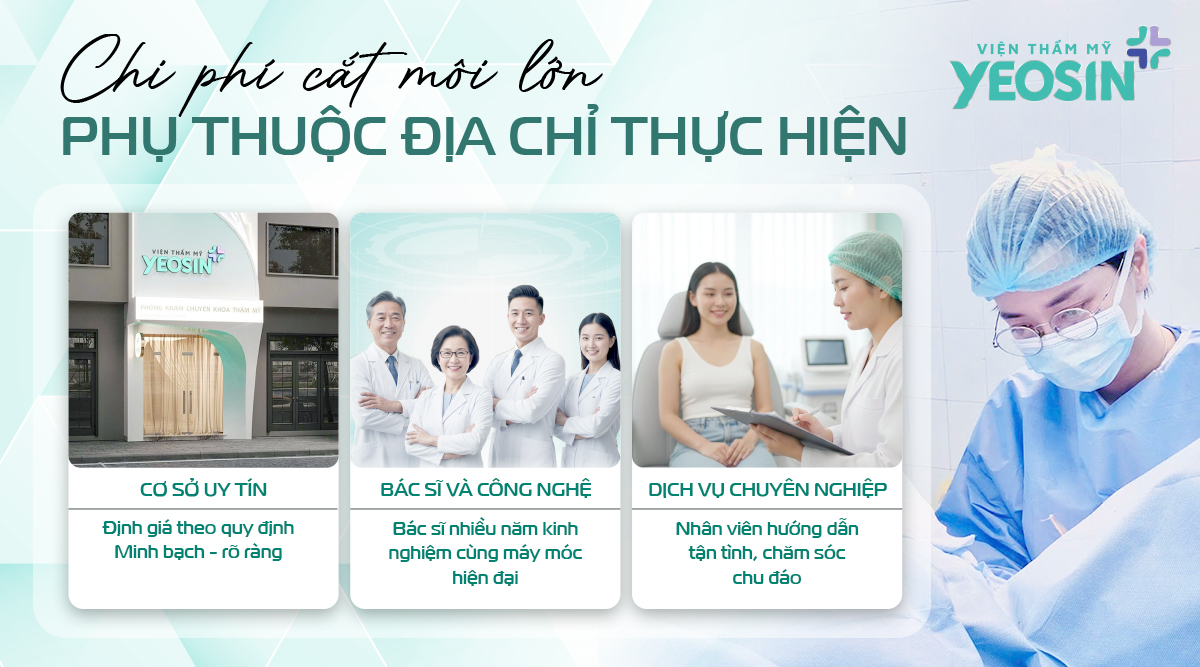 Giá cắt môi lớn vùng kín phụ thuộc vào từng địa chỉ thực hiện