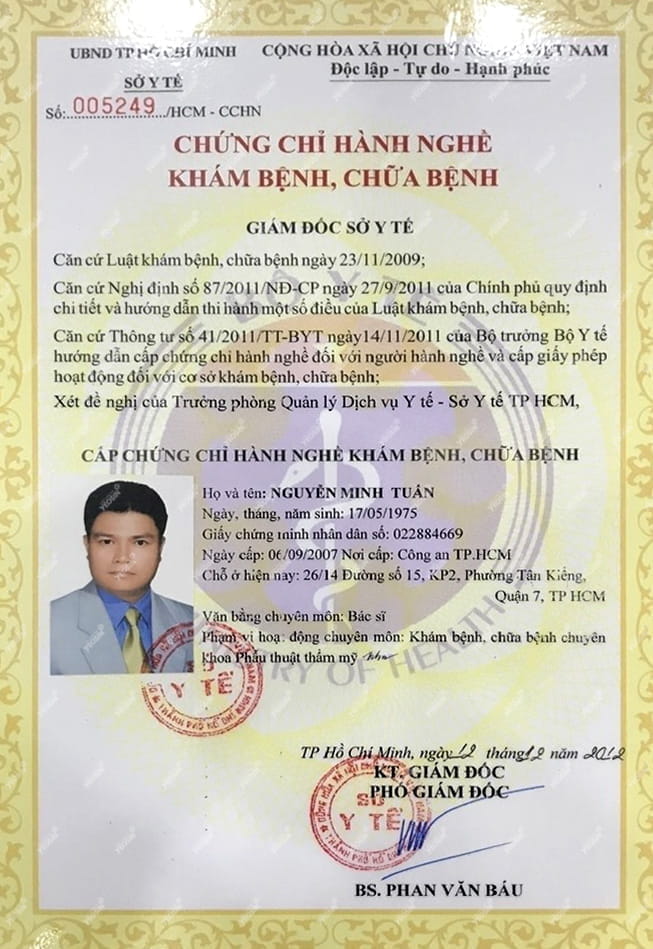 THẠC SĨ - BÁC SĨ NGUYỄN MINH TUẤN